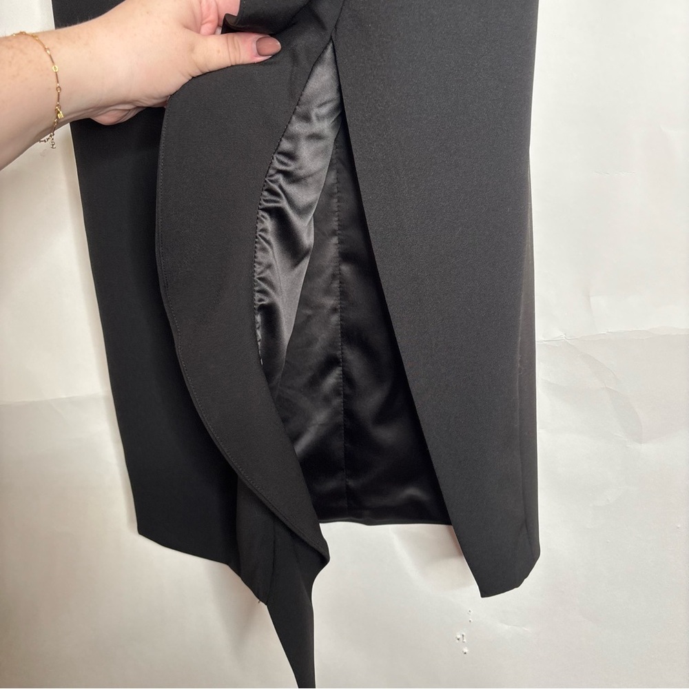 Bardot Carmelle Black Dress Ruffle size 4 - Picture 7 of 16